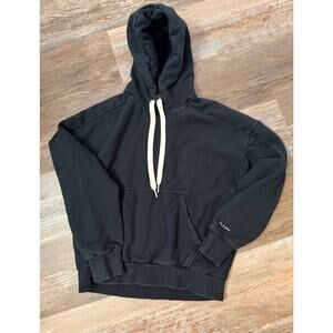 Rag and Bone soft terry cloth Hoodie in black size women’s medium